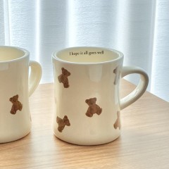 [베어 머그] 테디 곰돌이 머그컵 홈카페 귀여운컵 집들이선물 자취생 신혼부부 답례품